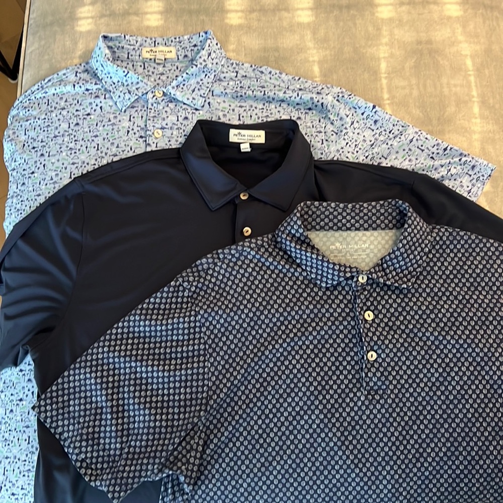 Peter Millar Mens Large Polo Bundle